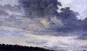 Pierre de Valenciennes Wolkenstudien oil painting